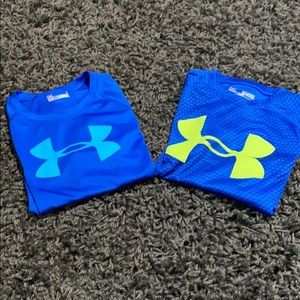 Set of 2 Boys Under Armour Size 7 shirts